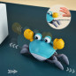 Electric Music Crawling Crab Baby Toy LED Light Kids Interactive Toys Gifts