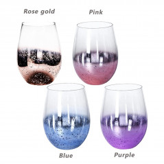 12oz starry sky Custom Engraved Stemless Wine Glass with your Customized Text