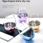 12oz starry sky Custom Engraved Stemless Wine Glass with your Customized Text