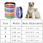 Custom Personalized Dog Collar Soft Leather ID Collar Names PET Cat collar XS-L