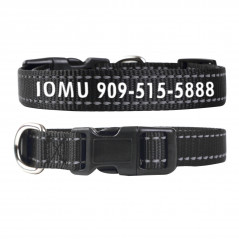 Reflective Personalized Dog Collar Custom Name Durable Nylon cat collar