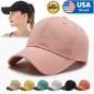 Baseball Cap Cotton Solid Plain men women Ball Hat Dad Hat Polo Washed Ball PC