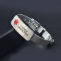 Stainless Steel Medical Alert ID Bracelet FREE ENGRAVING Men Women Fit 7-8.5"