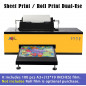 AOK A3+ L1800 DTF Printer Direct to Film Printer w/ Roller Feeder for t-shirt US