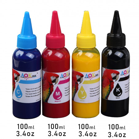 AOK INK 100mlx4 bottlesDTF Direct to film Ink for DTF Printers CMYK