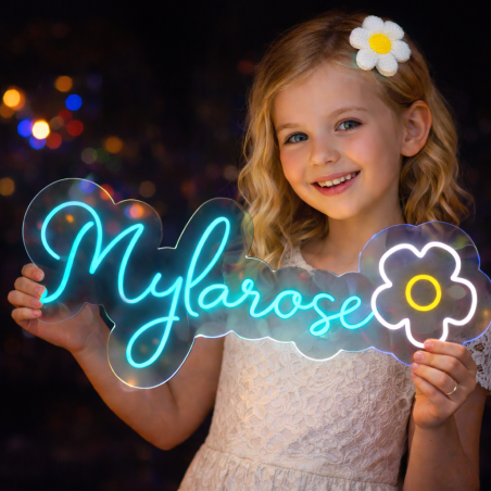 Custom Name Neon Sign for Kids, Custom Led Sign Wall Decor, Custom Led Light Bedroom Decor, Kid's Room