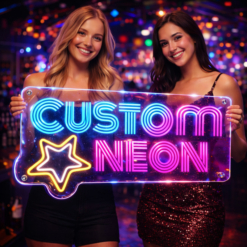 Custom Neon Sign – Business Neon Name Sign | LED Sign Custom | Neon Light Sign for Bedroom Custom Neon Sign – Business Neon Name Sign | LED Sign Custom | Neon Light Sign for Bedroom