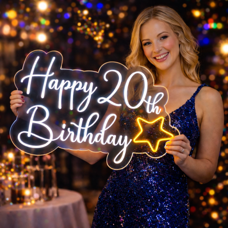 Custom Neon Sign birthday| Neon sign bedroom| LED Neon Sign| Wedding sign| Party Sign | Custom Gift| Personalize Gift