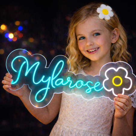 Custom Name Neon Sign for Kids, Custom Led Sign Wall Decor, Custom Led Light Bedroom Decor, Kid's Room