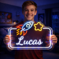 Custom Name Neon Sign for Kids, Rocket +star and your name Custom Led Sign Wall Decor, Custom Led Light Bedroom Decor Custom Name Neon Sign for Kids, Rocket +star and your name Custom Led Sign Wall Decor, Custom Led Light Bedroom Decor