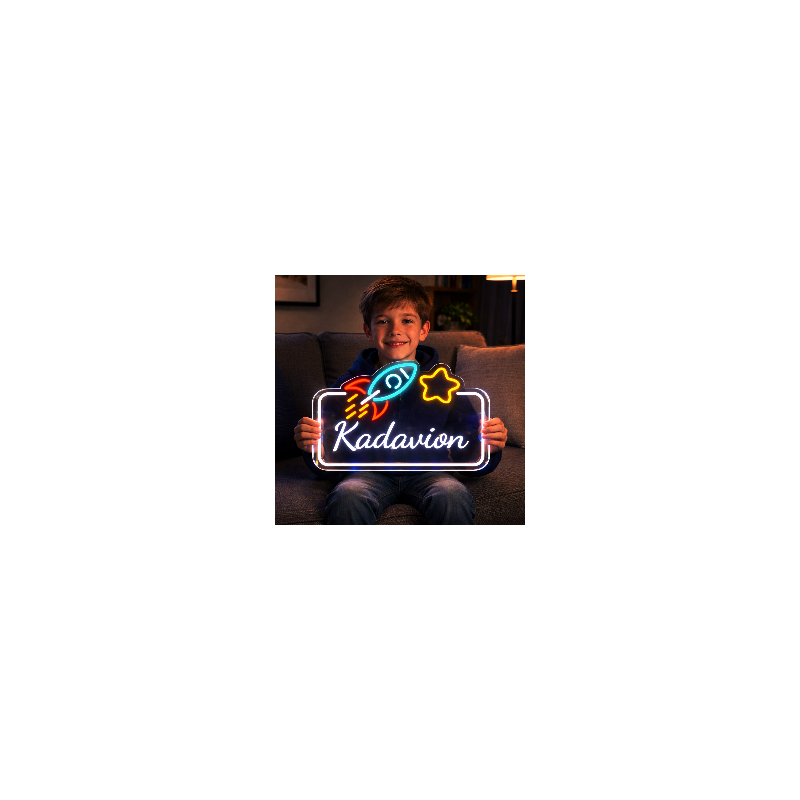 Custom Name Neon Sign for Kids, Rocket +star and your name Custom Led Sign Wall Decor, Custom Led Light Bedroom Decor Custom Name Neon Sign for Kids, Rocket +star and your name Custom Led Sign Wall Decor, Custom Led Light Bedroom Decor