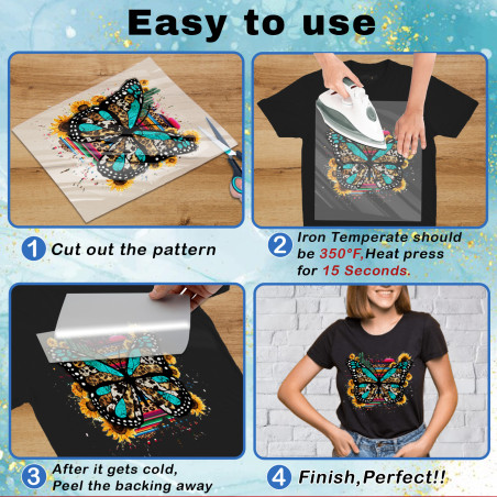 12x12 inch Personalized Customer DTF Transfers Your Photo/Text/imag Iron on DTF Transfers for T-Shirts