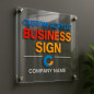 Custom Acrylic Sign with Standoff Mounts Personalized Clear Acrylic Wall Plaque, Business Logo Sign