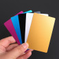 Aluminum metal business cards Mixed colors 100 pcs 0.2 mm thickness