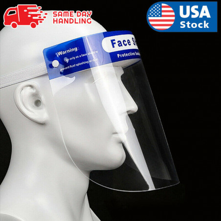 Safety Full Face Shield Reusable Washable Protection Cover Face Mask Anti-Splash