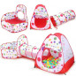 3 in 1 Portable Toddler Kids Play Tent House Crawl Tunnel Ball Pit In/Outdoor