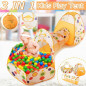 3 in 1 Portable Toddler Kids Play Tent House Crawl Tunnel Ball Pit In/Outdoor