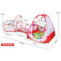 3 in 1 Portable Toddler Kids Play Tent House Crawl Tunnel Ball Pit In/Outdoor