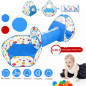 3 in 1 Portable Toddler Kids Play Tent House Crawl Tunnel Ball Pit In/Outdoor