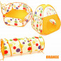 3 in 1 Portable Toddler Kids Play Tent House Crawl Tunnel Ball Pit In/Outdoor