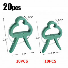 20-60 PCS PLANT & GARDEN CLIPS Support Tomato Vegetable Trellis Twine Ties