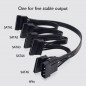 4 Pin 1 to 5 SATA 15 Pin Hard Drive Power Supply Splitter Cable 31inch NEW