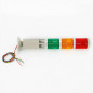 LED Multilayer Signal Tower Buzzer Alarm Warning Light 24VDC Red+Yellow+Green 3W