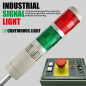 2-Layer Industrial Signal Light Column LED Alarm Tower Lamp Light Flash Safety