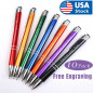 10 Custom engraving Sleeker pens. text pens. Personalized pens