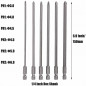 6pcs PHILLIPS 6" MAGNETIC PH2 TIPS SCREW DRIVER INSERT BIT POWER DRILL ROUND