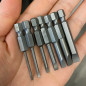 7pcs 2in 2-7mm Magnetic Flat Head Slotted Tip Screwdrivers Bits S2 Alloy Steel