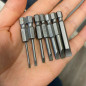 7pcs 2in 2-7mm Magnetic Flat Head Slotted Tip Screwdrivers Bits S2 Alloy Steel