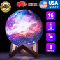 3D Printing Remote Moon Lamp USB LED Night Light Moonlight Touch Color Changing