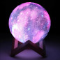 3D Printing Remote Moon Lamp USB LED Night Light Moonlight Touch Color Changing