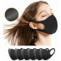 15pcs Black Face Mask Fashion Reusable Washable Cover Mask Men Women Made