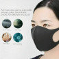 15pcs Black Face Mask Fashion Reusable Washable Cover Mask Men Women Made