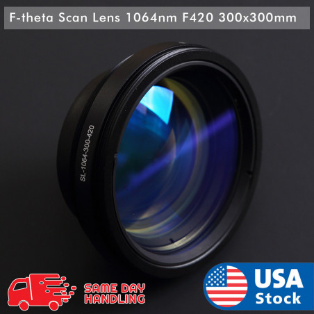 1064nm Laser F-theta Scan lens F420 300x300mm M85 Threaded