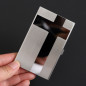 Pocket Stainless Steel & Metal Business Card Holder Case ID Credit Wallet Silver