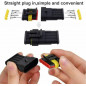 352PCS 1/2/3/4Pin Car Waterproof Male Female Electrical Connector Plug Wire Set