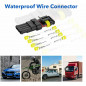 352PCS 1/2/3/4Pin Car Waterproof Male Female Electrical Connector Plug Wire Set