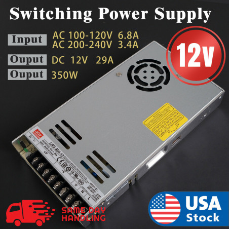 Mean Well LRS-350-12 350w 12V 29A Output Switching power supply 110/220 v Input