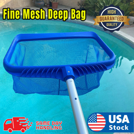 Swimming Pool Leaf Skimmer Rake Net Hot Tub Spa Cleaning Leaves Mesh Tools Clean