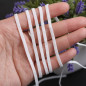 10 yards Elastic Band Flat 1/8" 3mm Trim Spandex make mask string DIY mask White