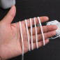 10 yards Elastic Band Flat 1/8" 3mm Trim Spandex make mask string DIY mask White