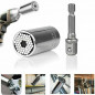 Universal Socket Wrench Magical Grip Alligator Multi Tool with Drill Adapter