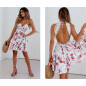 Womens Backless Sleeveless Bohemia Mini Dress Summer Beach Party Short Sundress