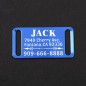 PET TAGS SLIDER ID DOG TAG PET ID PERSONALIZED DIAMOND ENGRAVED CUSTOM TAG