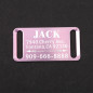 PET TAGS SLIDER ID DOG TAG PET ID PERSONALIZED DIAMOND ENGRAVED CUSTOM TAG