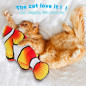 Cat Wagging Fish Electric Realistic Plush Simulation Interactive Fish Plush Toys