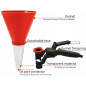 Fuel Oil Funnel Adjustable For Gasoline Engine Car Auto Motorcycle Automotive